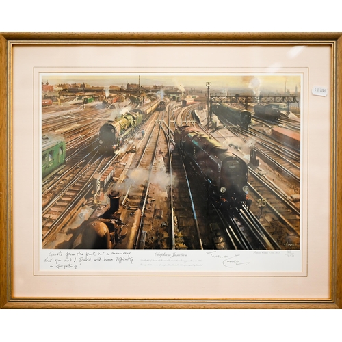 399 - After Terence Cuneo - two ltd ed prints no 33/850 'Clear Road Ahead', and 'Clapham Junction', both p... 