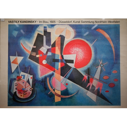 401 - A Vassily Kandinsky poster, Dusseldorf, 60 x 84 cm