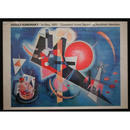 401 - A Vassily Kandinsky poster, Dusseldorf, 60 x 84 cm