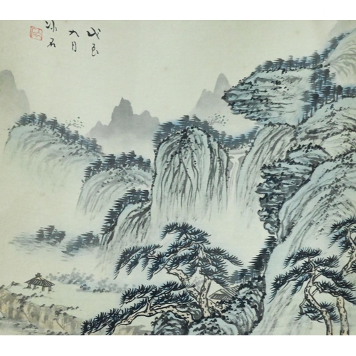 402A - A collections of 20th century traditional Chinese paintings on paper and silk depicting various land... 