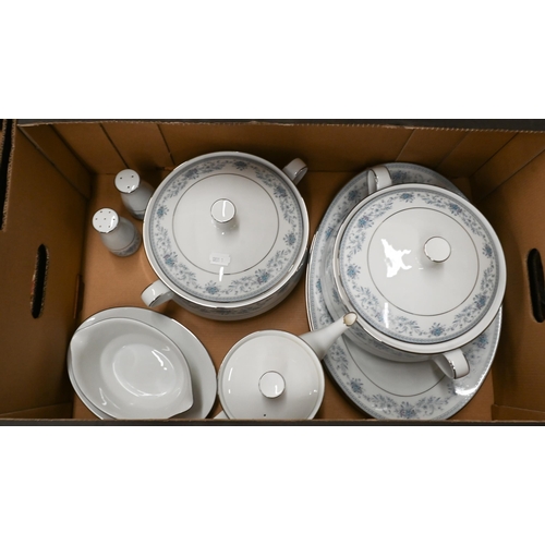 445 - An extensive set of Noritake 'Blue Hill' dinner and tea wares - little used (3 boxes)