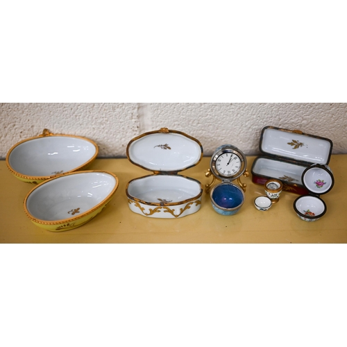 459 - Various Limoges and other ceramic boxes etc