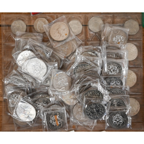 481 - #A 1983 Royal Mint Proof Coin Collection to/w a sack of mostly 1977 Jubilee crowns and a quantity of... 