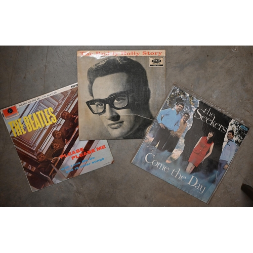 510 - A quantity of vinyl LP records including The Buddy Holly Story, The Beatles Please Please Me, The Fi... 