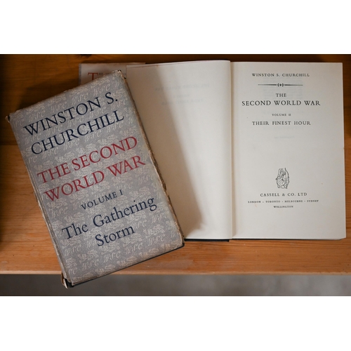 515 - #Churchill, Winston S - The Second World War, 6 vols 1st 1948-54 d/w 8vo to/w A History of the Engli... 