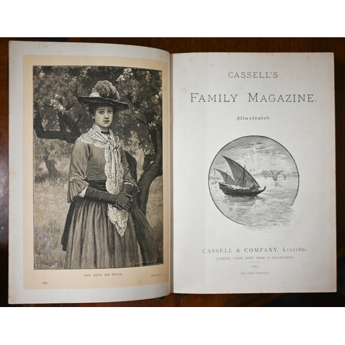 518 - Cassel's Magazine, 4 vols 1886/89 half calf 4to