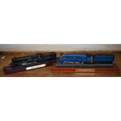 523 - Three model locomotives 'made with British Coal', to/w four other locomotive models, a quantity of t... 