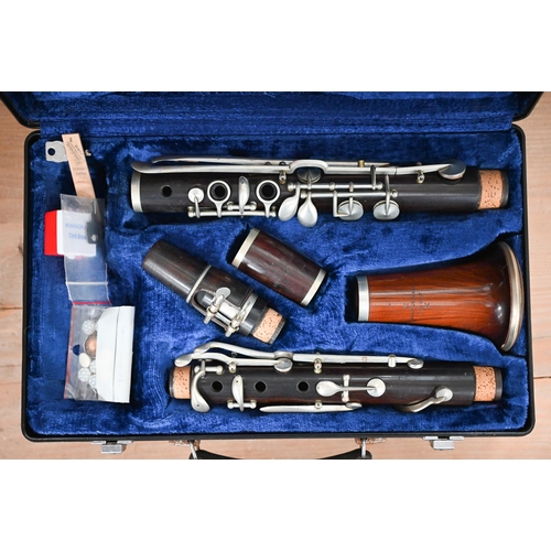 551 - #A rosewood clarinet by Lafleur, London, in Buffet of Paris case