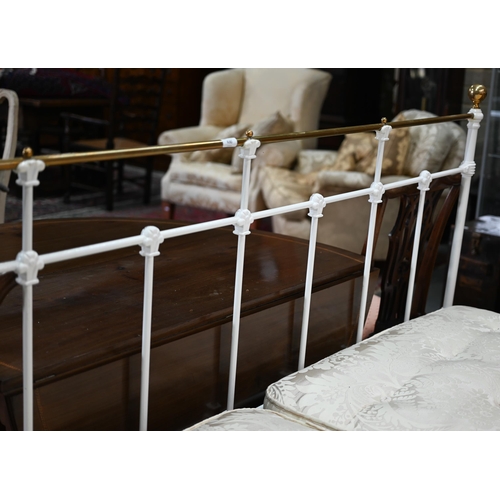 630 - A pair of Vi-Sprung Regal Supreme single bed base and mattresses, combined to form a super-king size... 