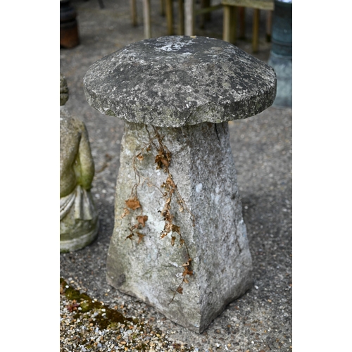 7 - A trio of antique staddle stones (3)