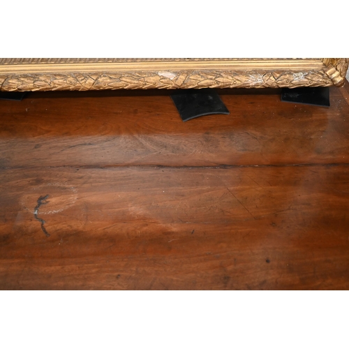 154 - A George III mahogany bowfront sideboard on tapering square supports with spade feet, 150 x 70 x 92 ... 