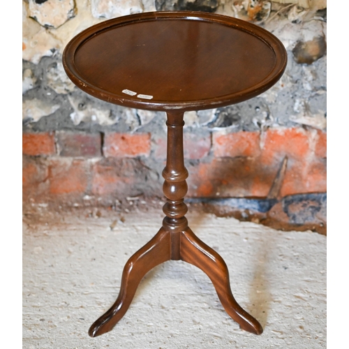 327 - # An old jardiniere stand to/with a magazine rack and a tripod wine table, all a/f (3)