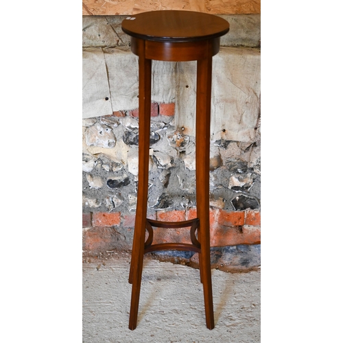 327 - # An old jardiniere stand to/with a magazine rack and a tripod wine table, all a/f (3)