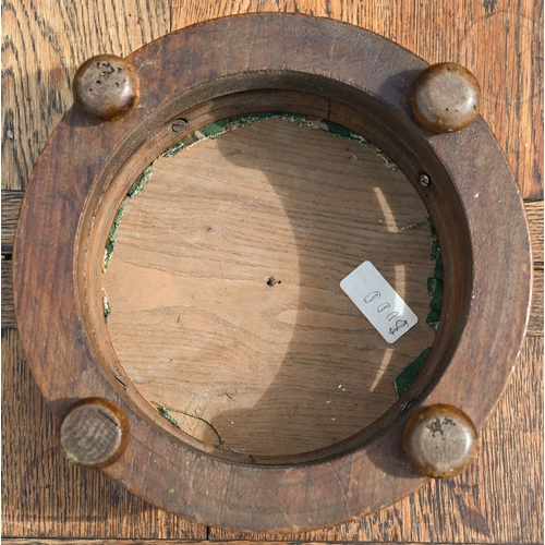 339 - A pair of Victorian overstuffed circular walnut framed gout stools (2)