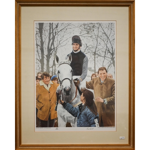 366 - Two limited edition prints - Red Rum by A J Gadd, pencil signed, 51 x 39 cm and Desert Orchid The Wi... 