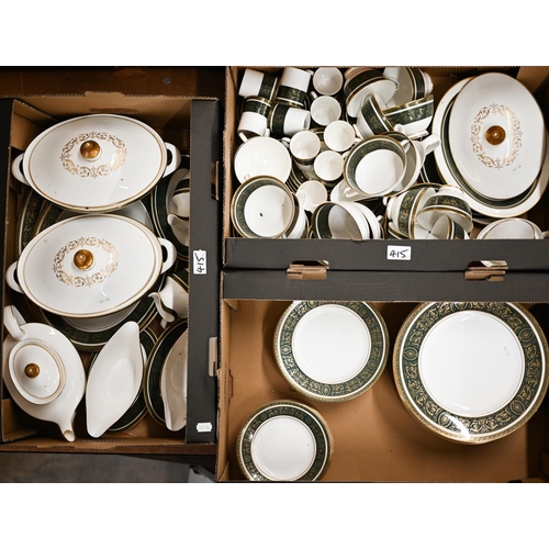 415 - An extensive Royal Doulton 'Vanborough' dinner/tea/coffee service for twelve (3 boxes)