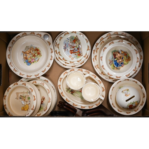 429 - A collection of twenty-three pieces of Royal Doulton 'Bunnykins' nursery ware (box)