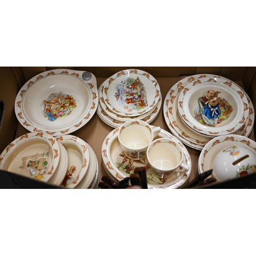 429 - A collection of twenty-three pieces of Royal Doulton 'Bunnykins' nursery ware (box)