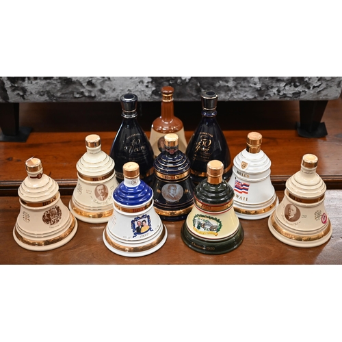 472 - Ten Wade Bells whisky commemorative bell decanters (full)