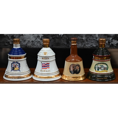 472 - Ten Wade Bells whisky commemorative bell decanters (full)