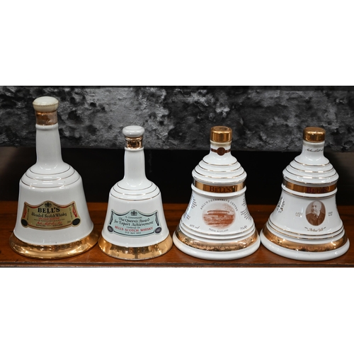 473 - Ten Wade Bells whisky commemorative bell decanters (full)