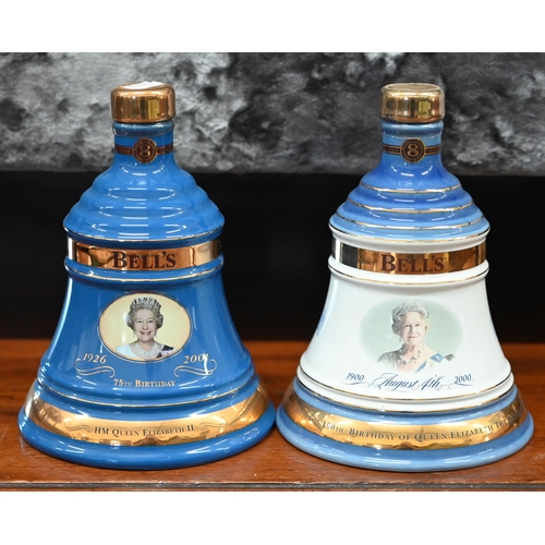 473 - Ten Wade Bells whisky commemorative bell decanters (full)