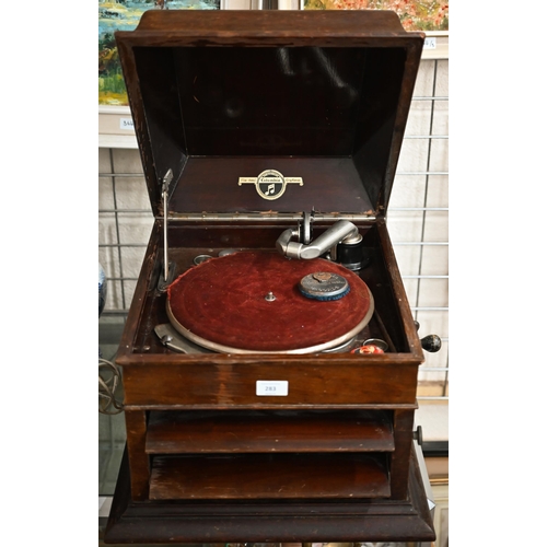 283 - # An ealry 20th century mahogany cased 'Columbia Grafonola' gramophone