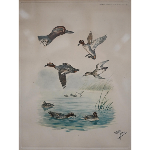 375 - # Two framed sets of prints - water fowl and Liberty, the art of the idiosyncratic (box)