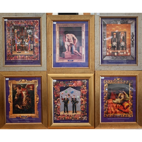 375 - # Two framed sets of prints - water fowl and Liberty, the art of the idiosyncratic (box)