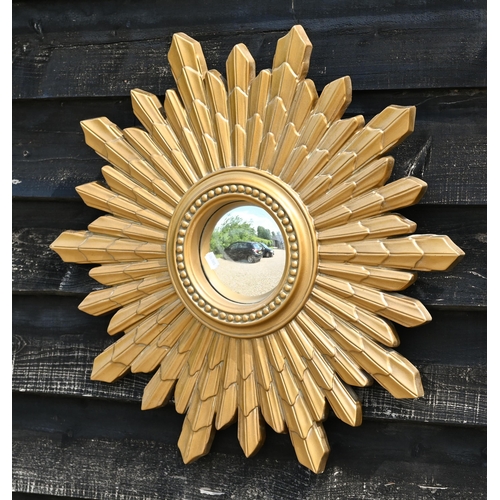 526 - A pair of deer antlers mounted on stained hardwood shield to/w a Laura Ashley 'Constellation' mirror... 