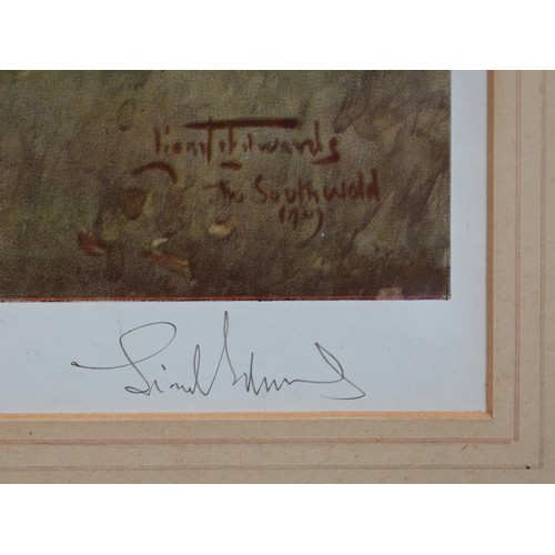 389 - A Lionel Edwards pencil signed hunting print