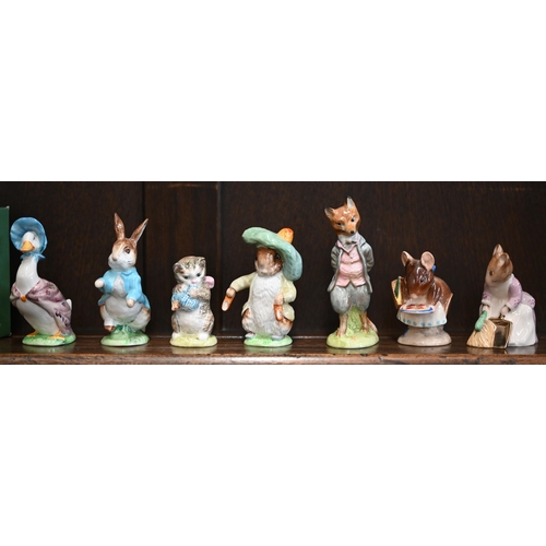 463 - Three boxed Beswick 'Little Loveables' clowns to/w five Beswick Beatrix Potter figures with gold bac... 