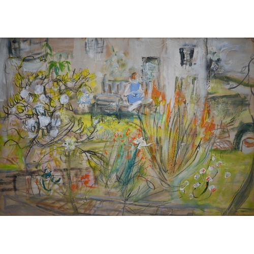 619 - Alison Debenham (1903-1967) - 'Blackdown House', watercolour with gouache, 25 x 34.5 cm, gallery lab... 