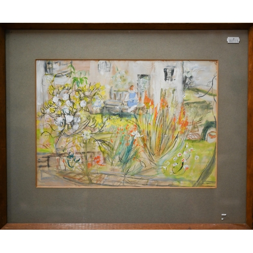 619 - Alison Debenham (1903-1967) - 'Blackdown House', watercolour with gouache, 25 x 34.5 cm, gallery lab... 