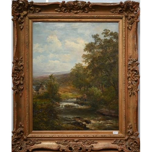 681 - Edwin Dockree (c 1856-1901) - 'Colintrave, Scotland', oil on canvas, inscribed and signed verso, 49 ... 