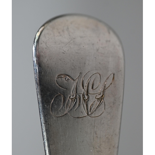 178 - A George III silver Old English Pattern basting spoon, maker WS (not identified), London 1797, 3.4oz... 