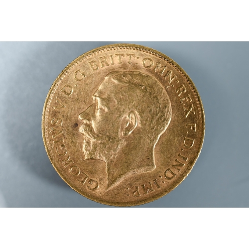 222 - A George V gold half sovereign dated 1911