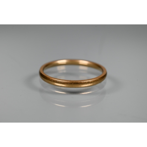 244 - An 18ct yellow gold signet ring (a/f) to/w an unmarked narrow wedding band, approx 8.3g (2)Signet ri... 