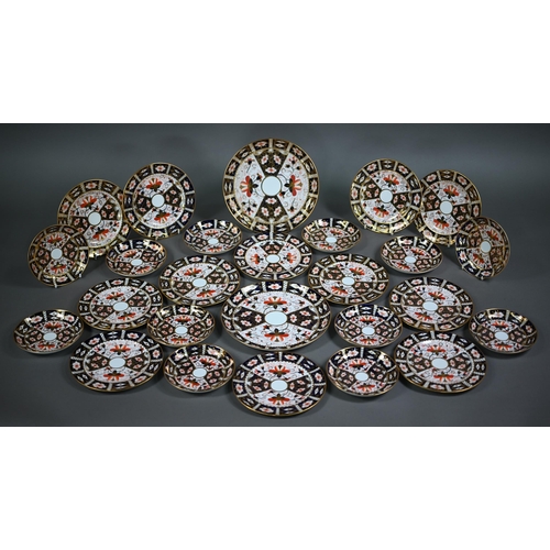 542 - A Royal Crown Derby Imari tea service comprising twelve each cups, saucers and plates, to/w sandwich... 