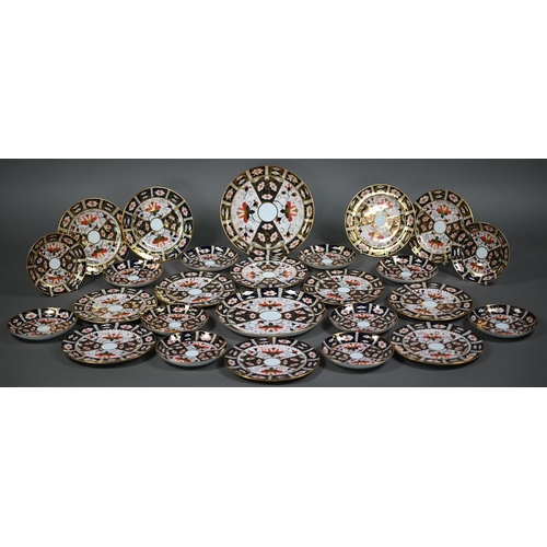 542 - A Royal Crown Derby Imari tea service comprising twelve each cups, saucers and plates, to/w sandwich... 