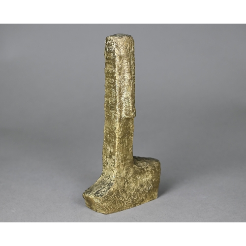 1008 - In the manner of Kosta Alex (1925-2005) a gilt bronze sculpture, after the Easter Island heads, 17 c... 