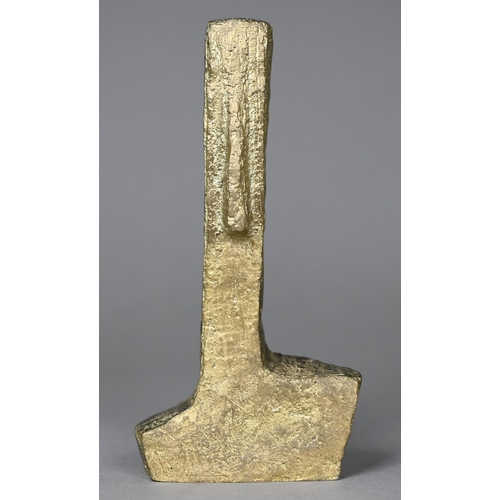 1008 - In the manner of Kosta Alex (1925-2005) a gilt bronze sculpture, after the Easter Island heads, 17 c... 