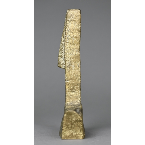 1008 - In the manner of Kosta Alex (1925-2005) a gilt bronze sculpture, after the Easter Island heads, 17 c... 