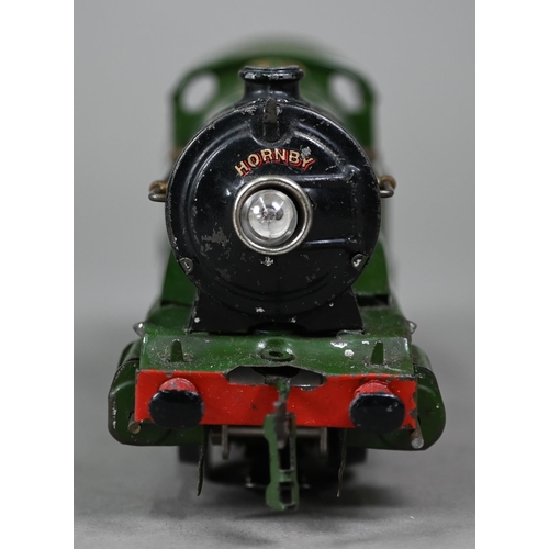 1020 - A boxed Bassett-Lowke scale model L.M.S. 4-4-0 electric locomotive and tender, lightly played-with, ... 