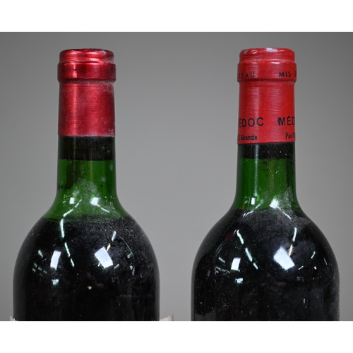 1030 - Five bottles of 1975 Chateau Latour De Mons Grand Vin Margaux red wine (labels loose/detached) to/w ... 