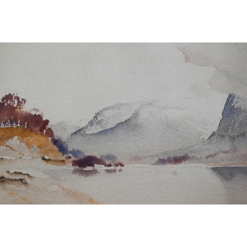 659 - Sir William Russell Flint RA PRWS (1880-1969) - 'Ben Nevis from Loch Eil', Scotland, watercolour on ... 