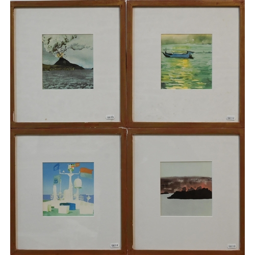 688 - After Patrick Procktor (1936-2003) - 'Ocean Pearl', a set of eight silk screen prints, Sunset Jakart... 