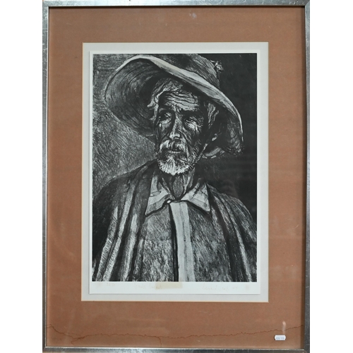 706 - After Bernard Scott (1918-90) - 'Spanish peasant', lithograph numbered 26/50, pencil signed and date... 