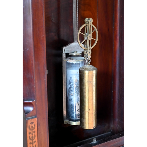 887 - Robert Roskell, Liverpool, a good inlaid mahogany longcase regulator, the substantial fully arched b... 