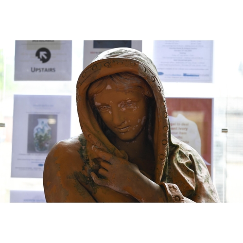 902 - A scarce set of weathered life-size Italian terracotta figures of 'The Four Seasons', late 19th/20th... 